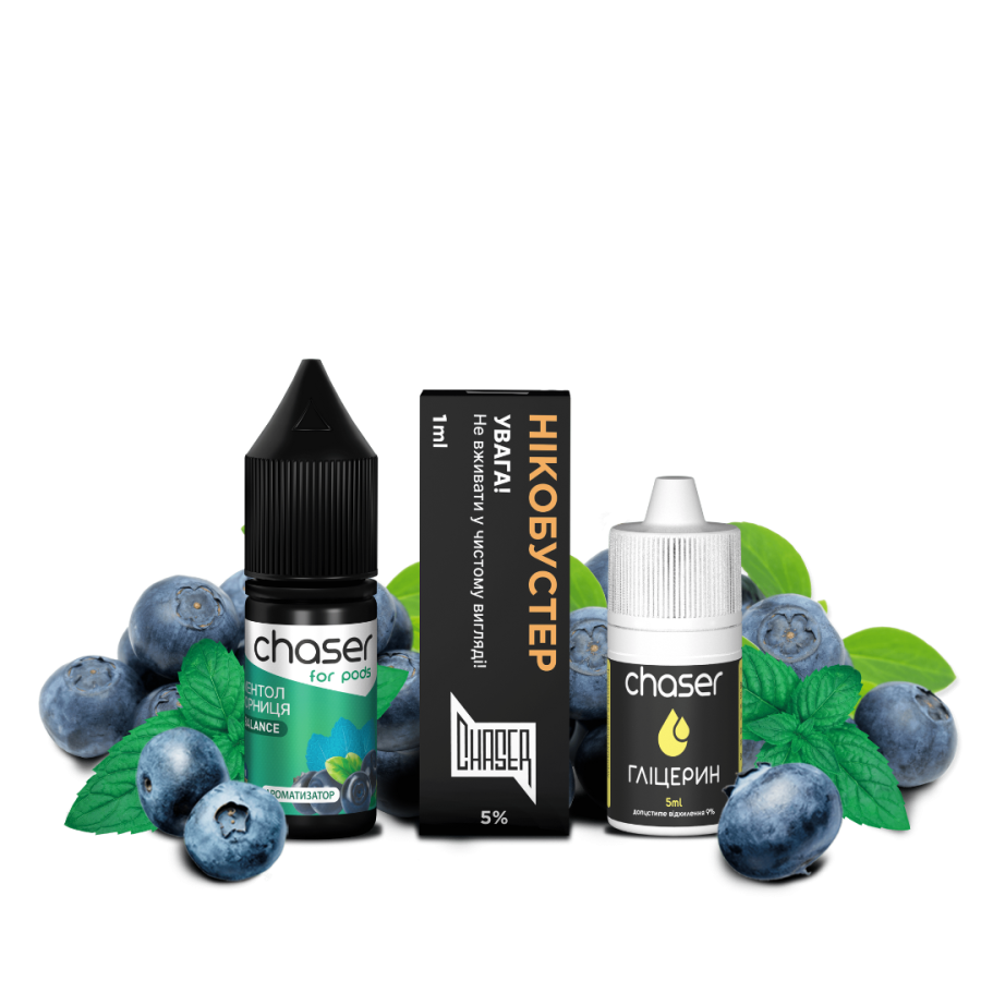 Набір Chaser Blueberry Menthol 50 мг 10 мл