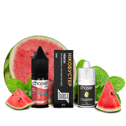 Набір Chaser Watermelon Menthol 50 мг 10 мл