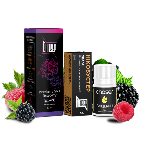 Набір Chaser Black Blackberry Sour Raspberry