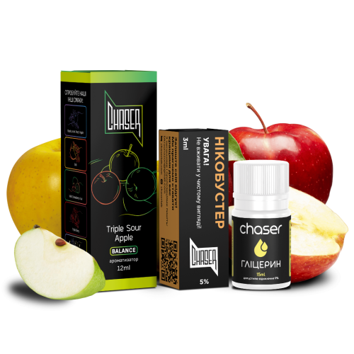 Набір Chaser Black Triple Sour Apple